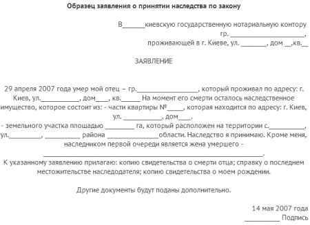 Документы для вступления в наследство в украине